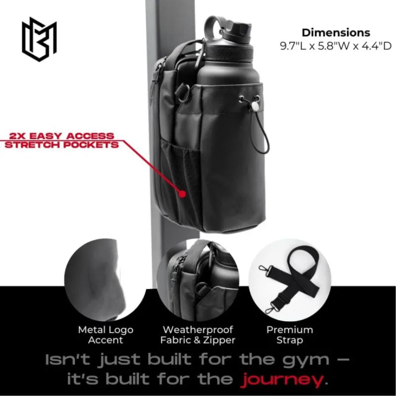 Portable Magnetic Fitness Water Bottle Bag