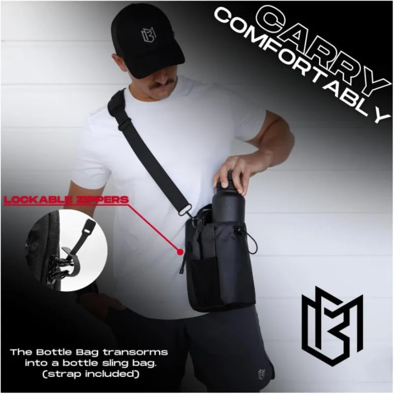 Portable Magnetic Fitness Water Bottle Bag