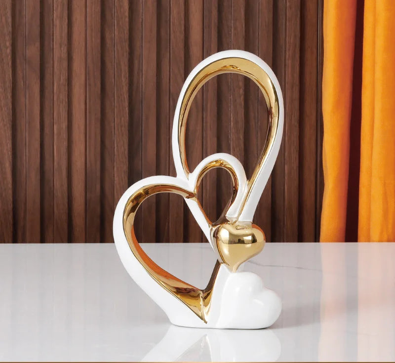Modern Heart Sculpture