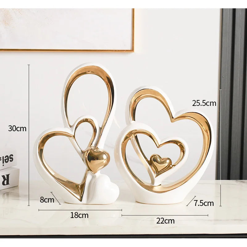 Modern Heart Sculpture