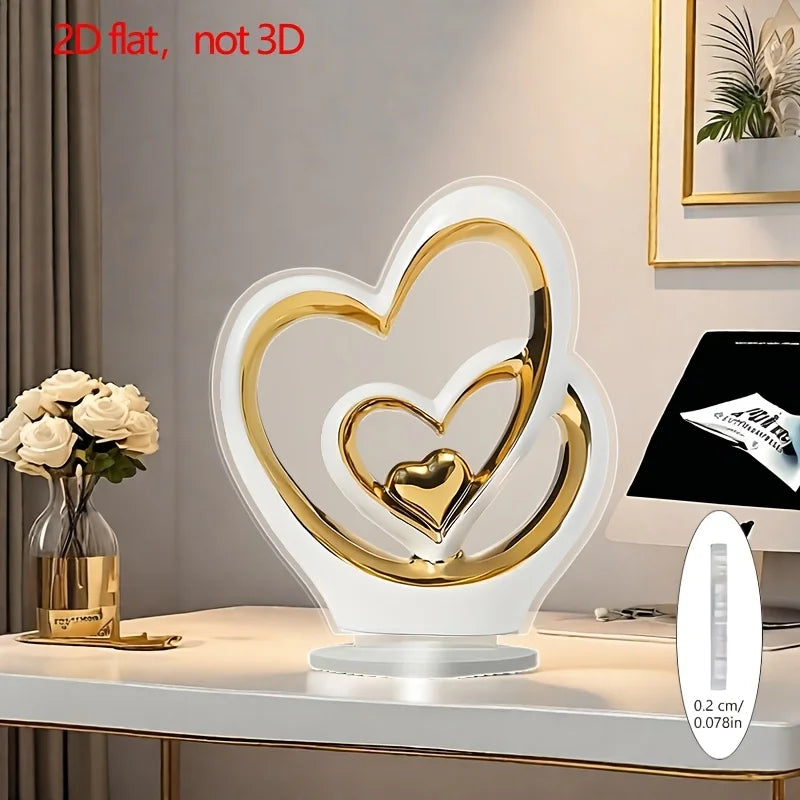 Modern Heart Sculpture