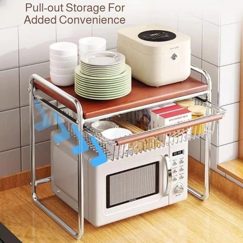 Microwave Oven Storage Rack