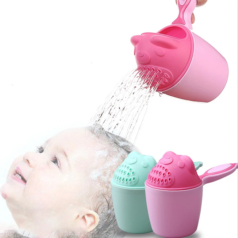 Cartoon Baby Bath Cap & Cup