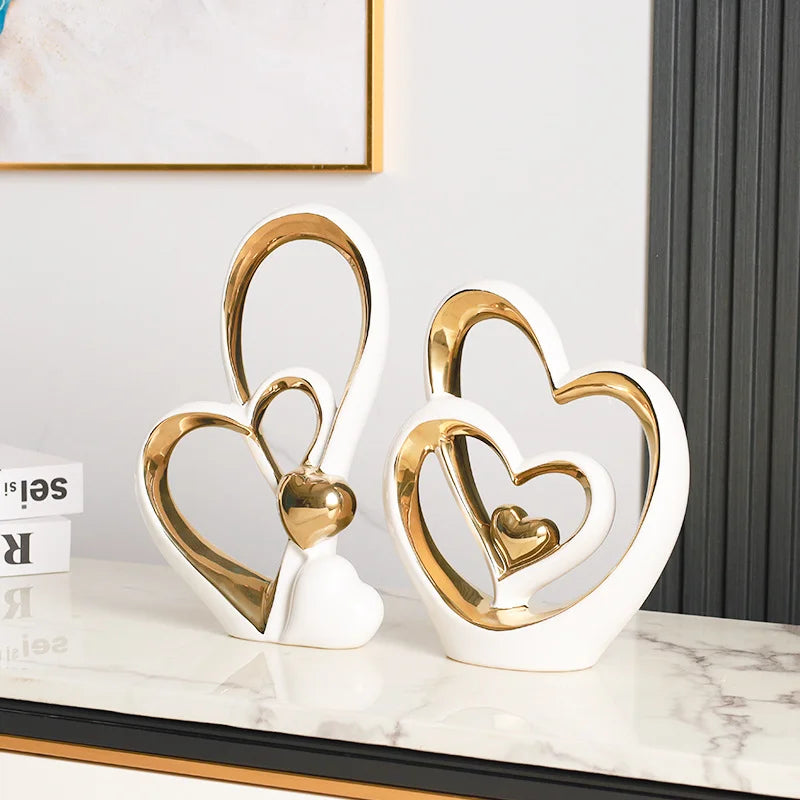 Modern Heart Sculpture