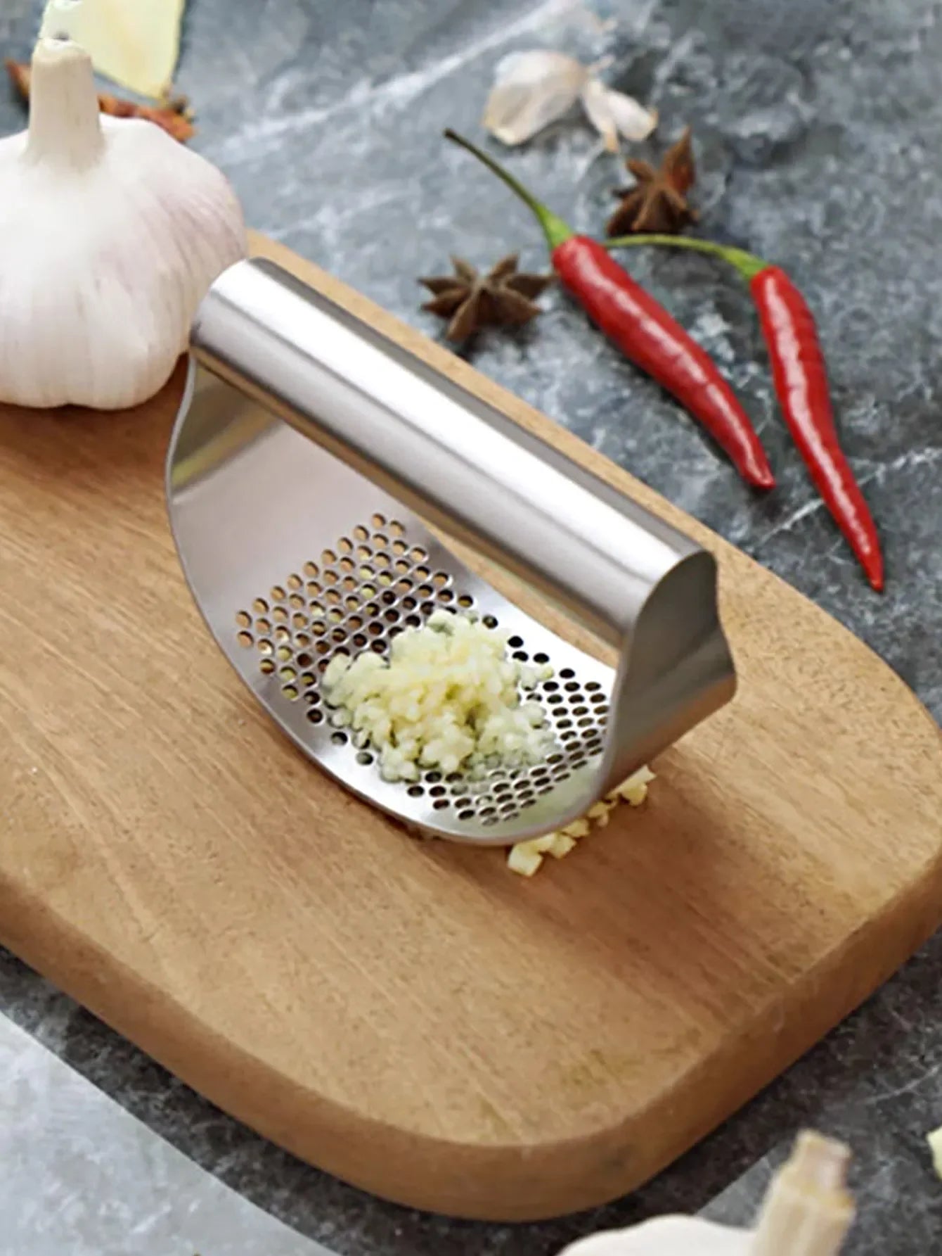 Manual Stainless Steel Garlic Mincer