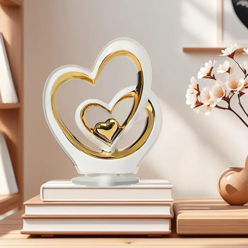 Modern Heart Sculpture