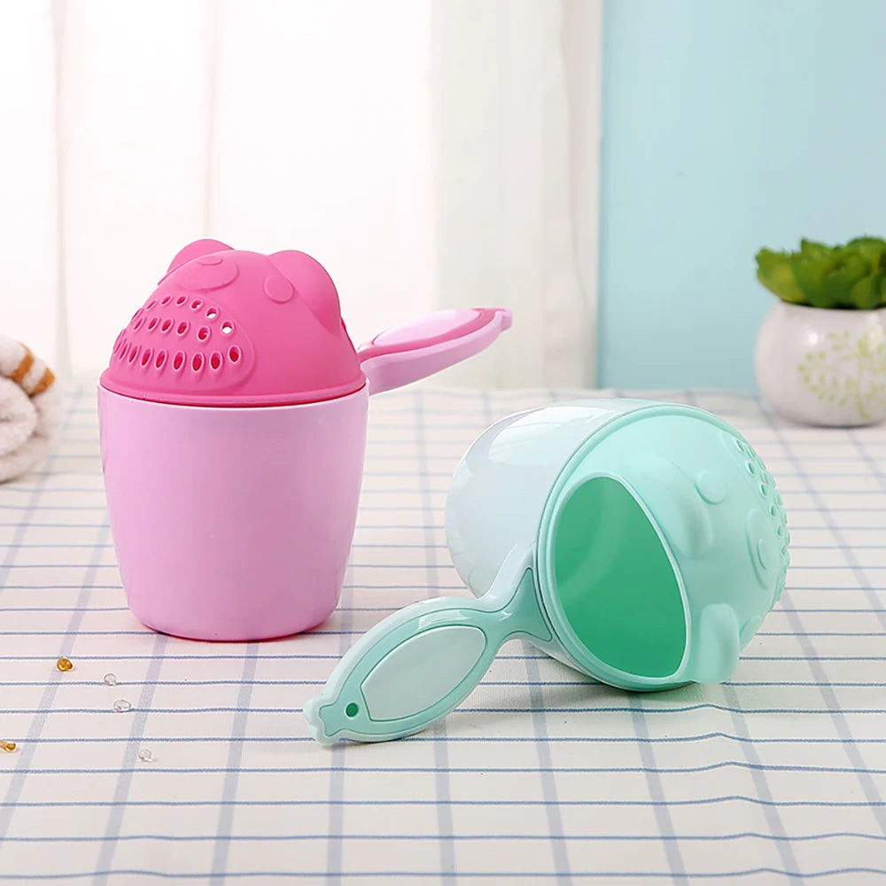 Cartoon Baby Bath Cap & Cup
