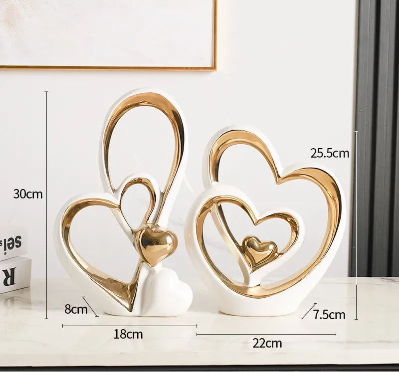 Modern Heart Sculpture