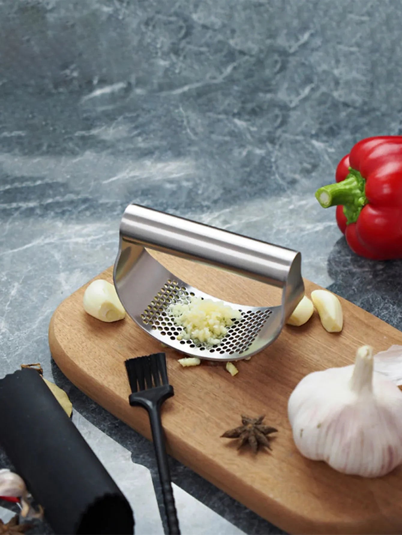 Manual Stainless Steel Garlic Mincer