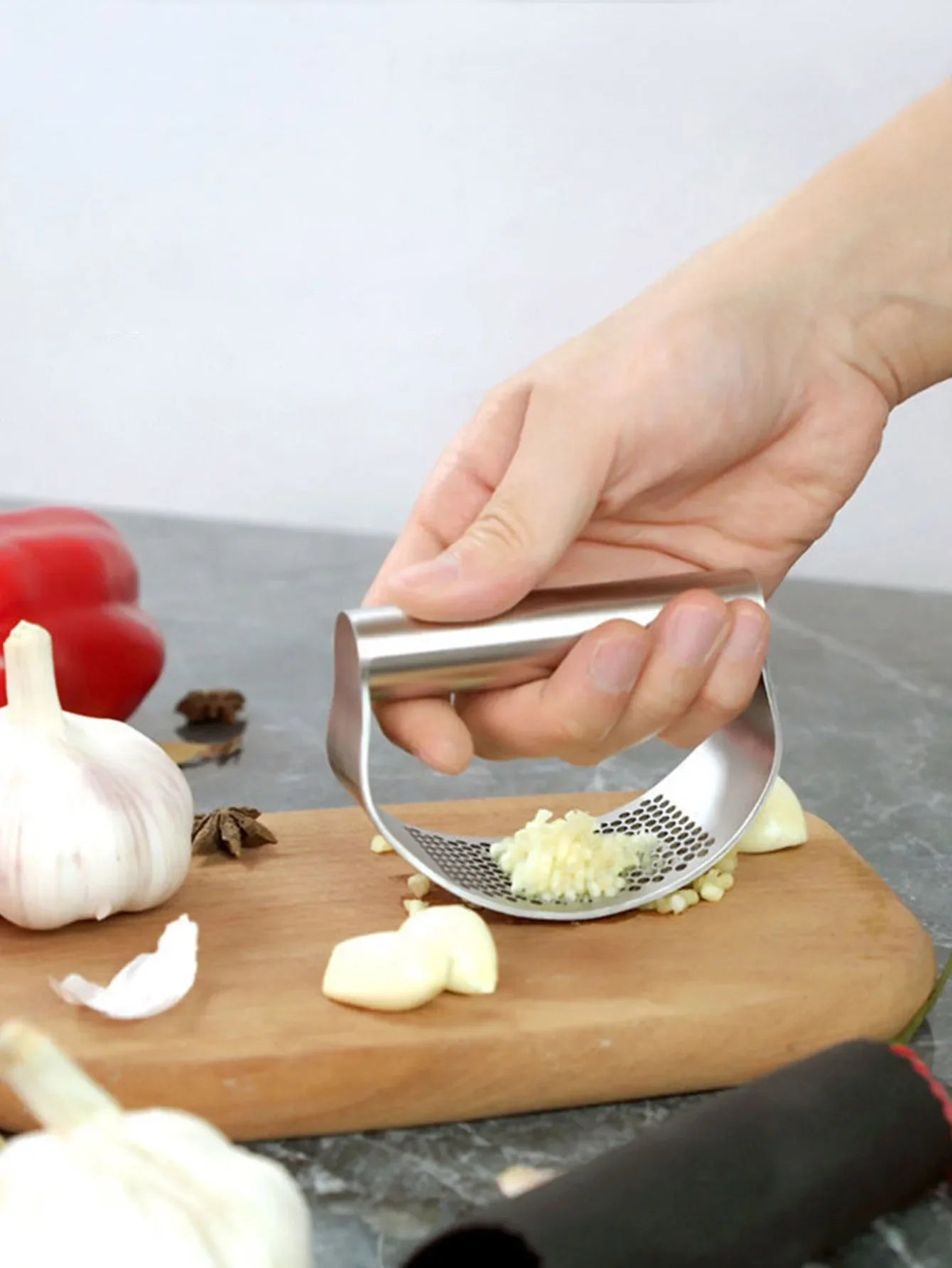 Manual Stainless Steel Garlic Mincer