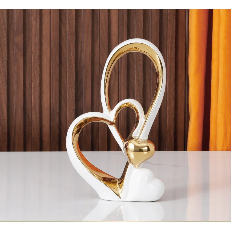 Modern Heart Sculpture