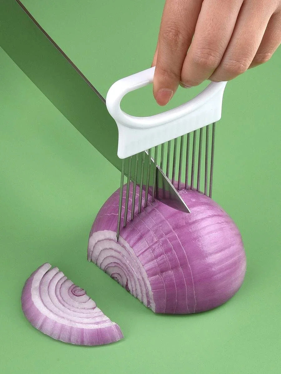 Colorful Stainless Steel Onion Slicer