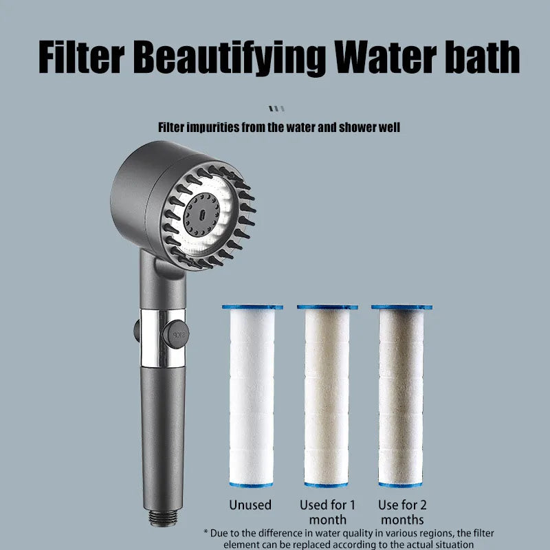 Showerhead with Filter & Massage